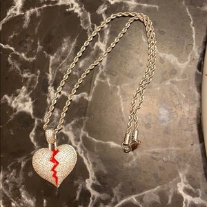 Mini Broken Heart Pendant